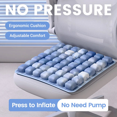 1Pc 3D Ergonomic Chair Cushion for Long Sitting, Office Chair Car Seat Cushion, Adjustable Inflatable Cushion