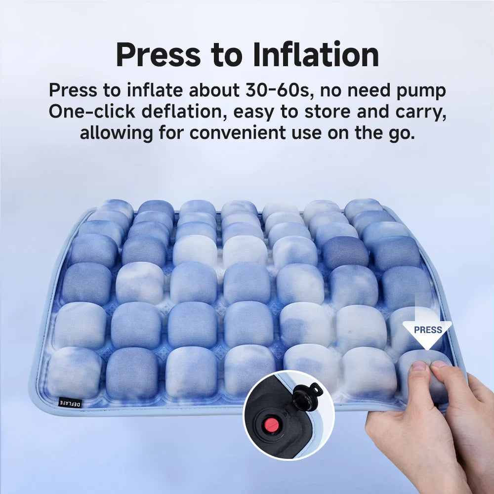 1Pc 3D Ergonomic Chair Cushion for Long Sitting, Office Chair Car Seat Cushion, Adjustable Inflatable Cushion
