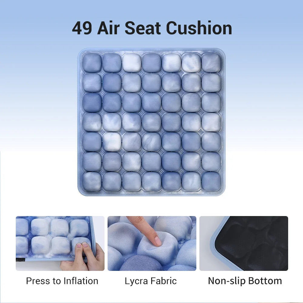 1Pc 3D Ergonomic Chair Cushion for Long Sitting, Office Chair Car Seat Cushion, Adjustable Inflatable Cushion